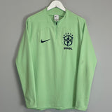 Shop 2022/23 BRAZIL 1/4 ZIP (M) NIKE, classic football shirts, vintage football shirts & retro soccer jerseys at Cult Kits