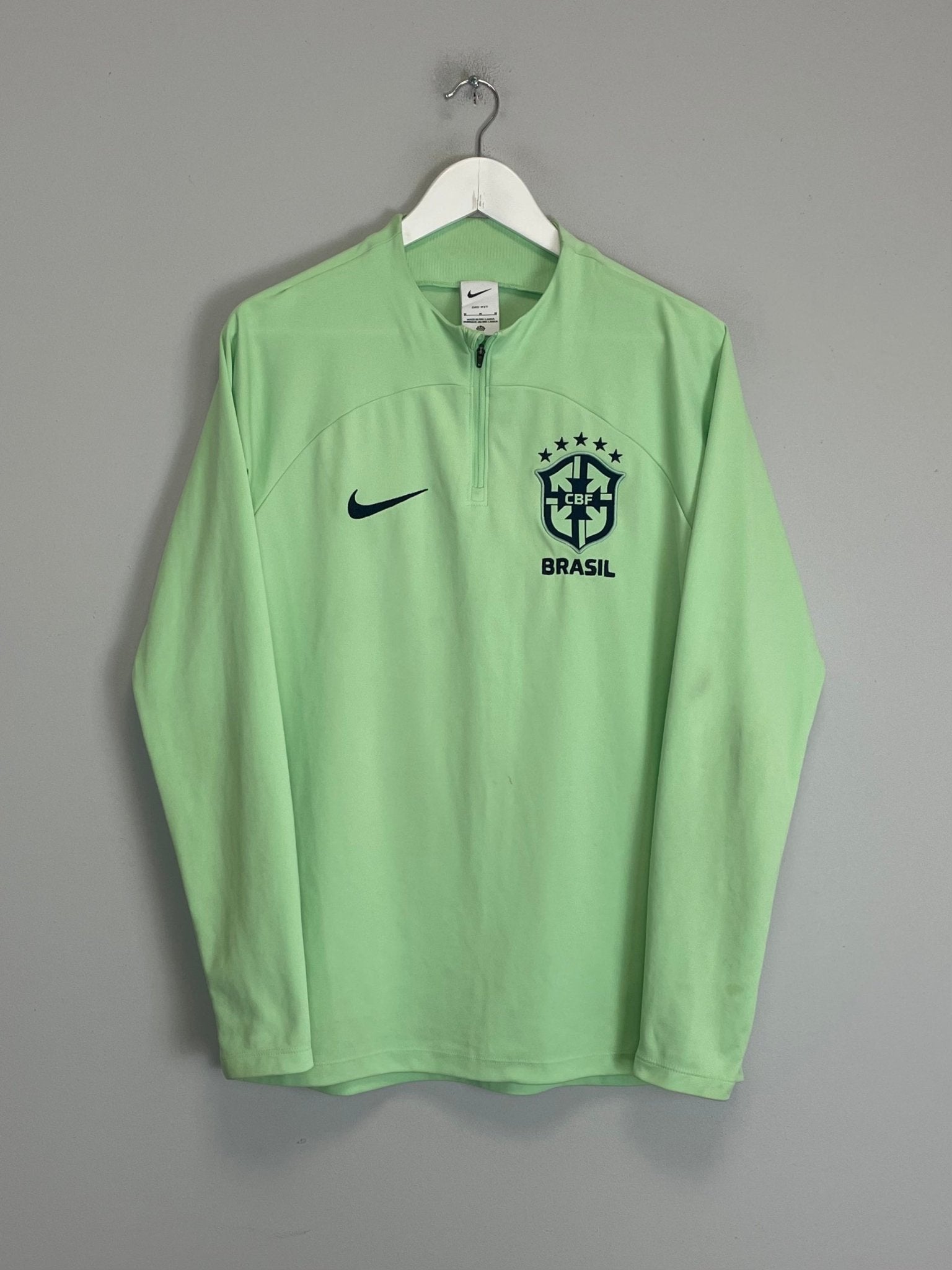 Shop 2022/23 BRAZIL 1/4 ZIP (M) NIKE, classic football shirts, vintage football shirts & retro soccer jerseys at Cult Kits