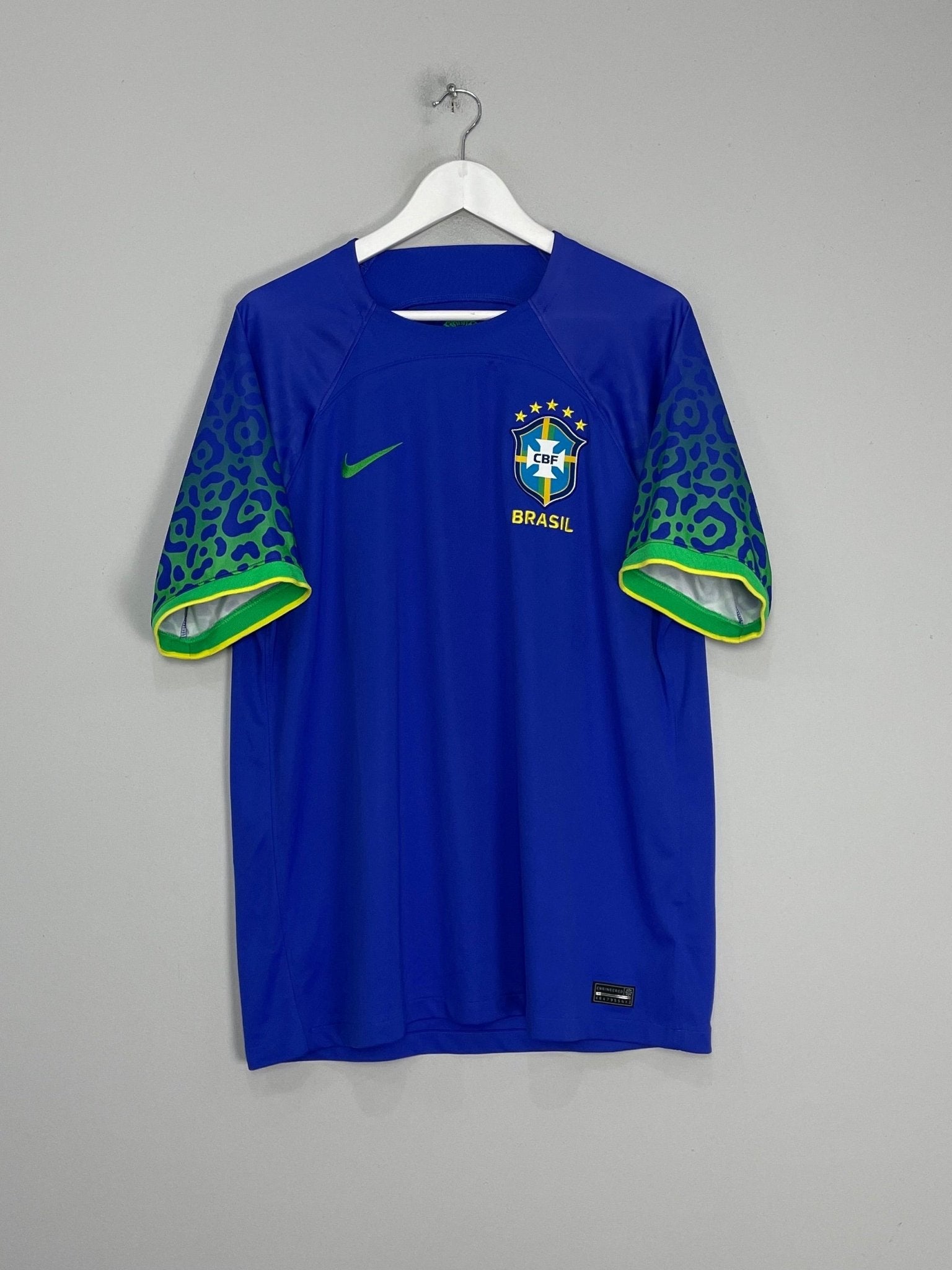 Shop 2022/23 BRAZIL AWAY SHIRT (XL) NIKE, classic football shirts, vintage football shirts & retro soccer jerseys at Cult Kits