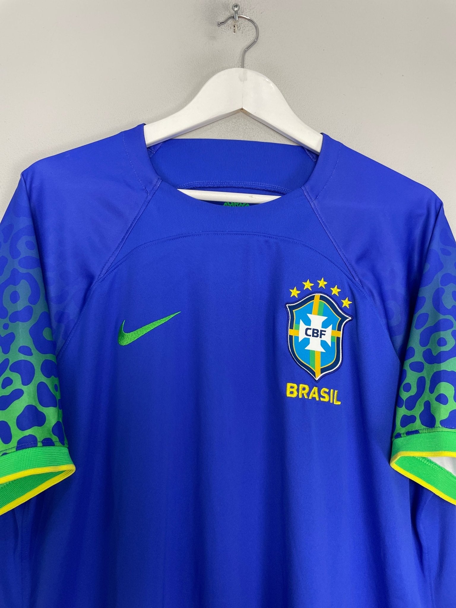 Shop 2022/23 BRAZIL AWAY SHIRT (XL) NIKE, classic football shirts, vintage football shirts & retro soccer jerseys at Cult Kits