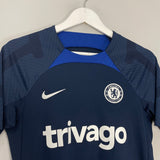 Shop 2022/23 CHELSEA TRAINING SHIRT (S) NIKE, classic football shirts, vintage football shirts & retro soccer jerseys at Cult Kits