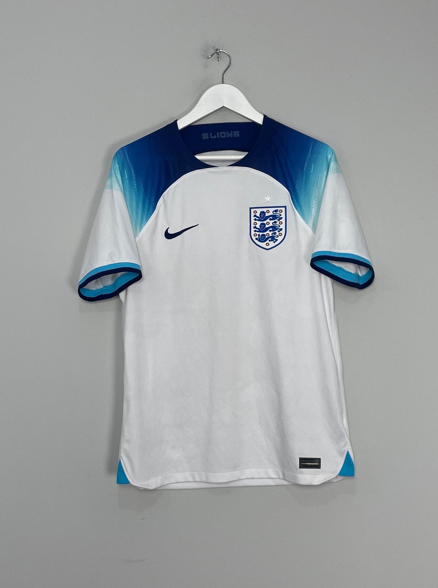Shop 2022/23 ENGLAND HOME SHIRT (M) NIKE, classic football shirts, vintage football shirts & retro soccer jerseys at Cult Kits