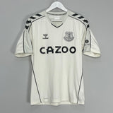 Shop 2022/23 EVERTON TRAINING SHIRT (M) HUMMEL, classic football shirts, vintage football shirts & retro soccer jerseys at Cult Kits
