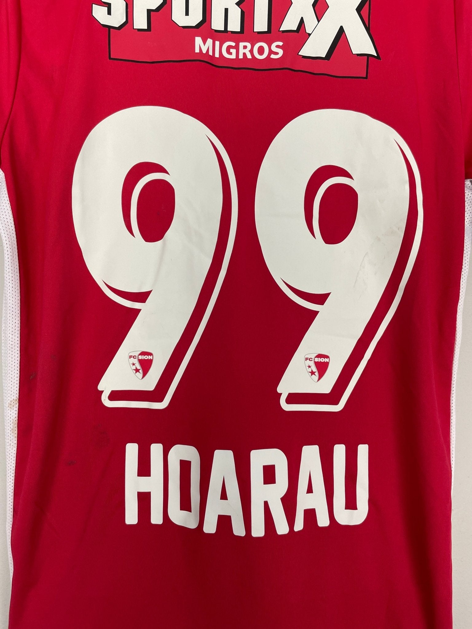 Shop 2022/23 FC SION HOARAU #99 HOME SHIRT (S) MACRON, classic football shirts, vintage football shirts & retro soccer jerseys at Cult Kits