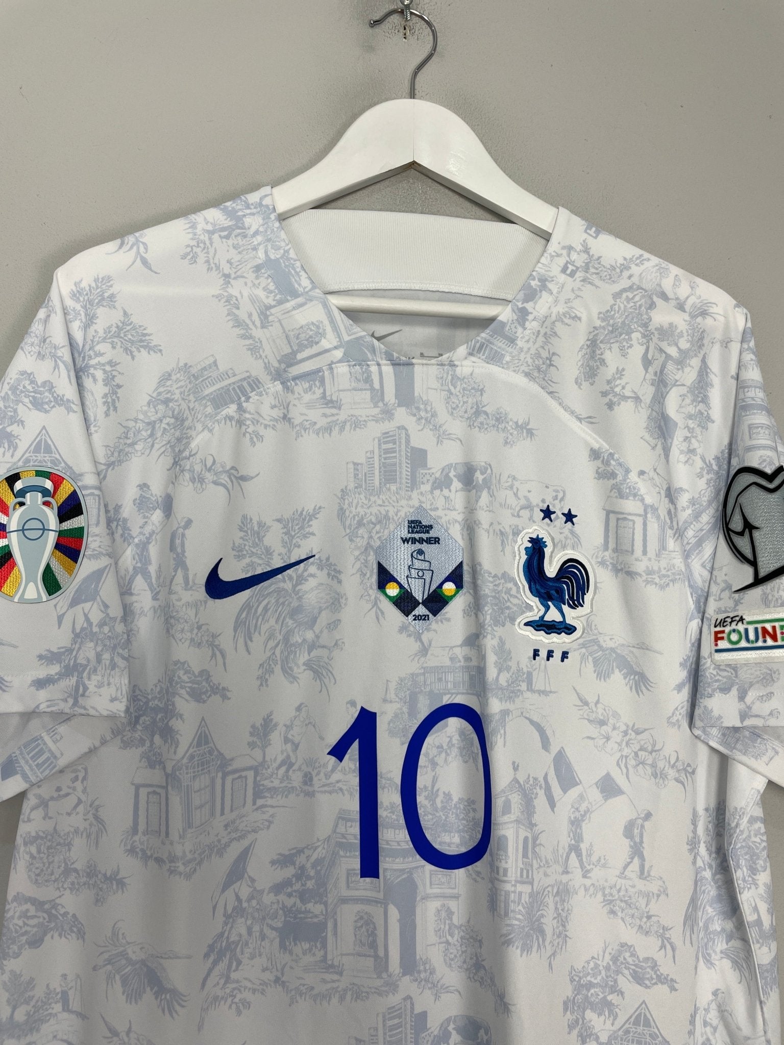 Shop 2022/23 FRANCE MBAPPE #10 AWAY SHIRT (XL) NIKE, classic football shirts, vintage football shirts & retro soccer jerseys at Cult Kits