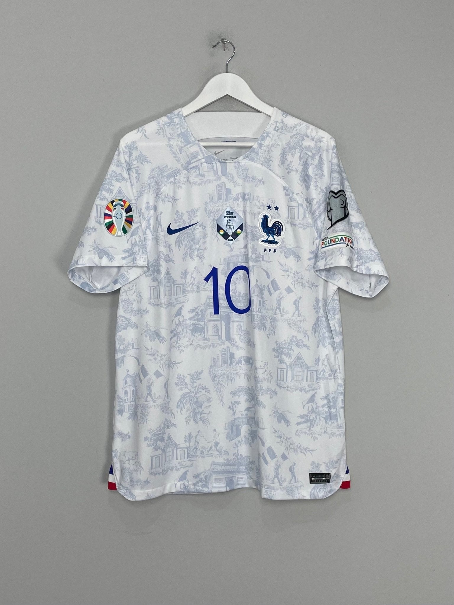 Shop 2022/23 FRANCE MBAPPE #10 AWAY SHIRT (XL) NIKE, classic football shirts, vintage football shirts & retro soccer jerseys at Cult Kits