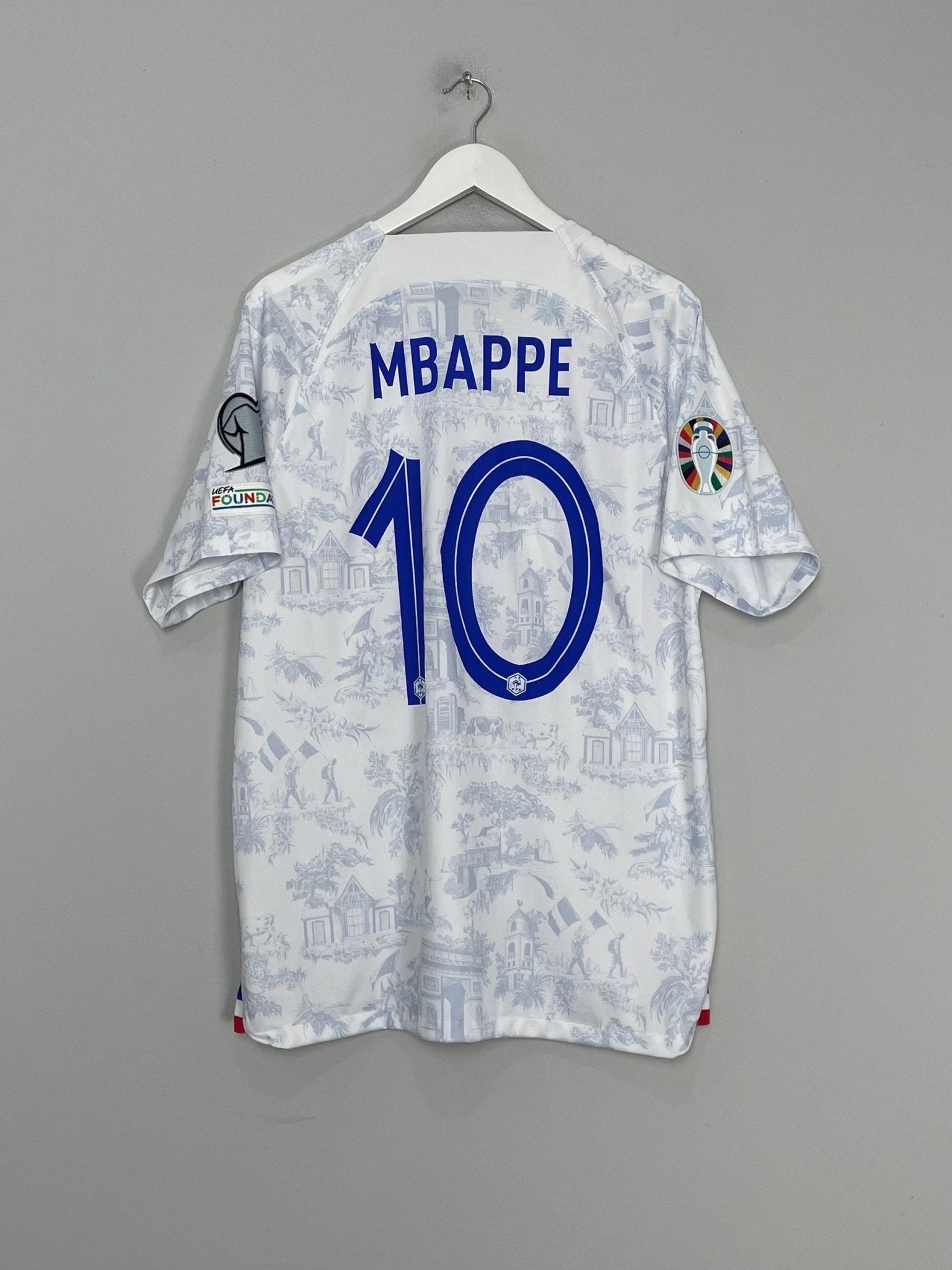 Shop 2022/23 FRANCE MBAPPE #10 AWAY SHIRT (XL) NIKE, classic football shirts, vintage football shirts & retro soccer jerseys at Cult Kits