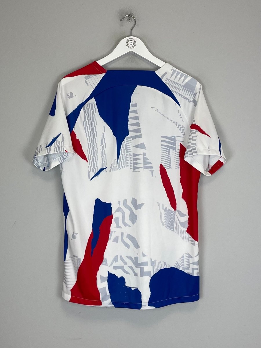 2022/23 FRANCE PRE MATCH SHIRT (L) NIKE - Cult Kits - Large - Buy Vintage Football Shirts, Authentic Retro Football Shirts For Sale, Classic Football Shirts & Soccer Jersey