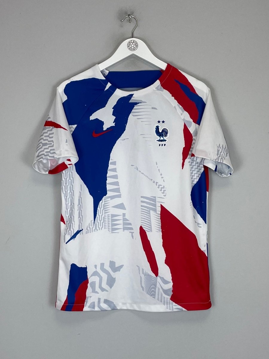 2022/23 FRANCE PRE - MATCH SHIRT (M) NIKE - Cult Kits - Medium - Buy Vintage Football Shirts, Authentic Retro Football Shirts For Sale, Classic Football Shirts & Soccer Jersey