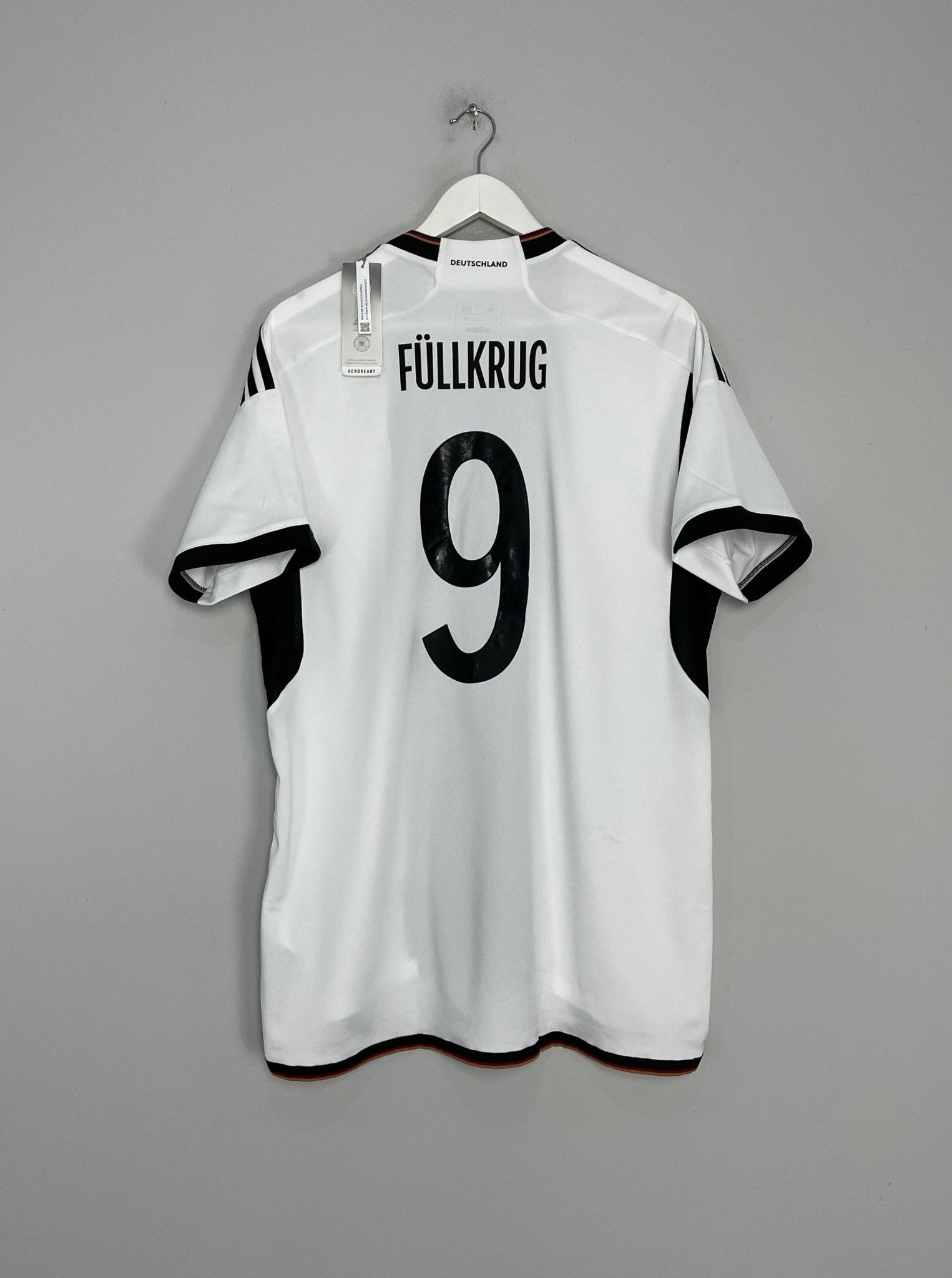 Shop 2022/23 GERMANY FULLKRUG #9 *BNWT* HOME SHIRT (XL) ADIDAS, classic football shirts, vintage football shirts & retro soccer jerseys at Cult Kits
