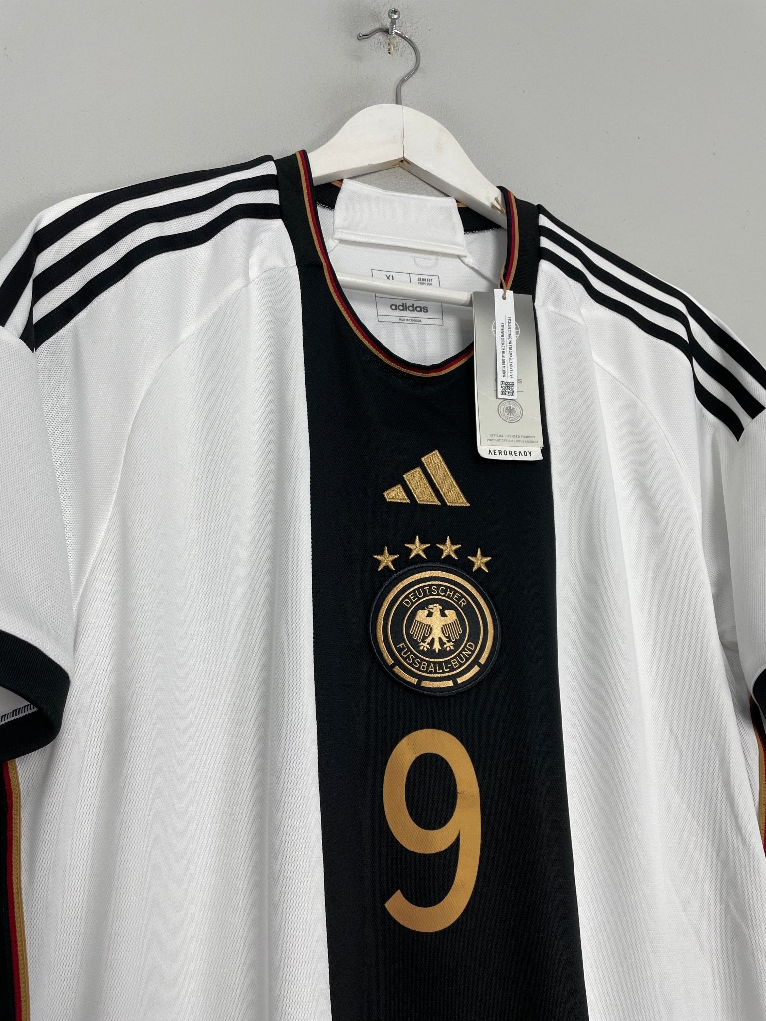Shop 2022/23 GERMANY FULLKRUG #9 *BNWT* HOME SHIRT (XL) ADIDAS, classic football shirts, vintage football shirts & retro soccer jerseys at Cult Kits