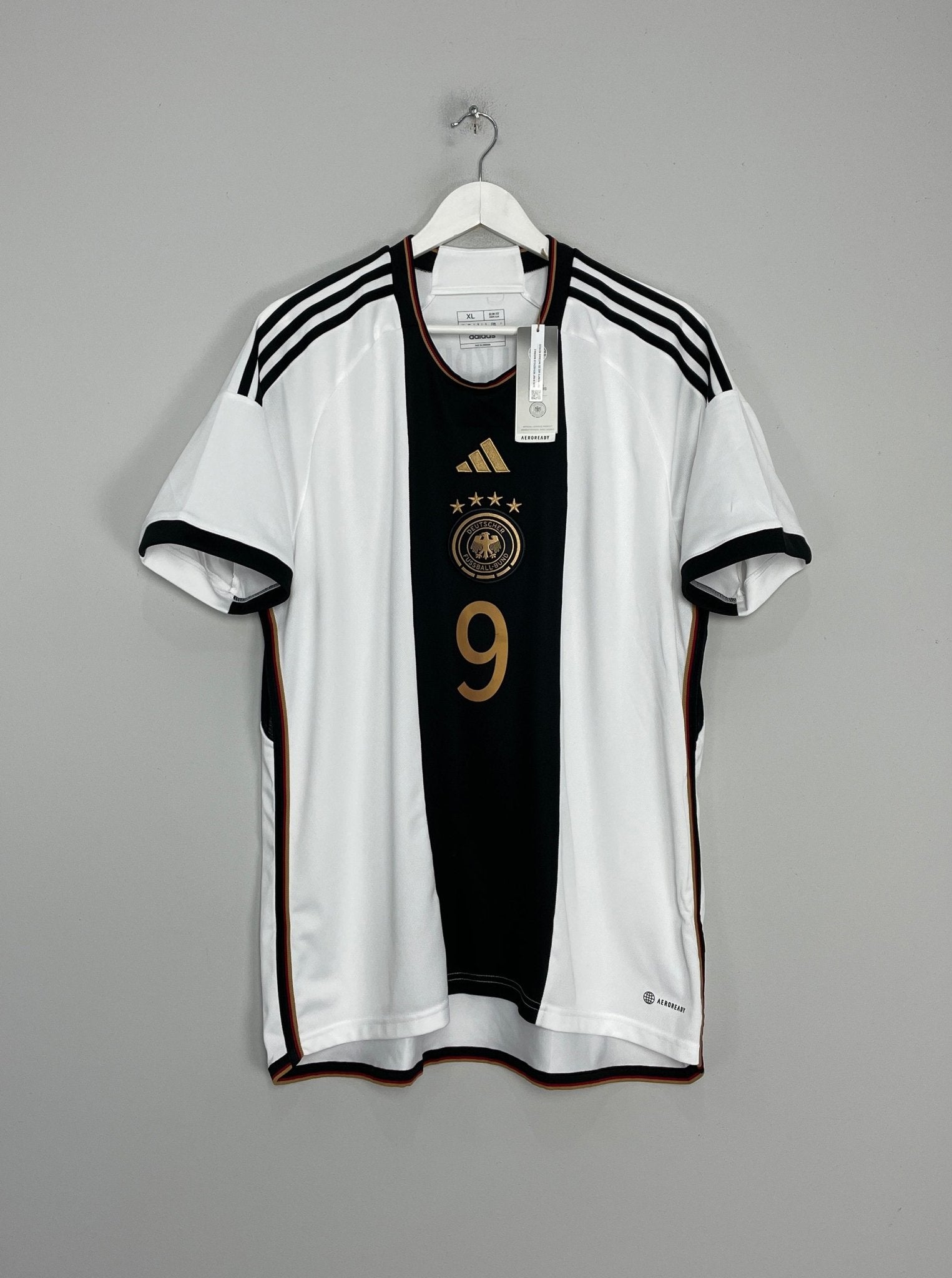 Shop 2022/23 GERMANY FULLKRUG #9 *BNWT* HOME SHIRT (XL) ADIDAS, classic football shirts, vintage football shirts & retro soccer jerseys at Cult Kits