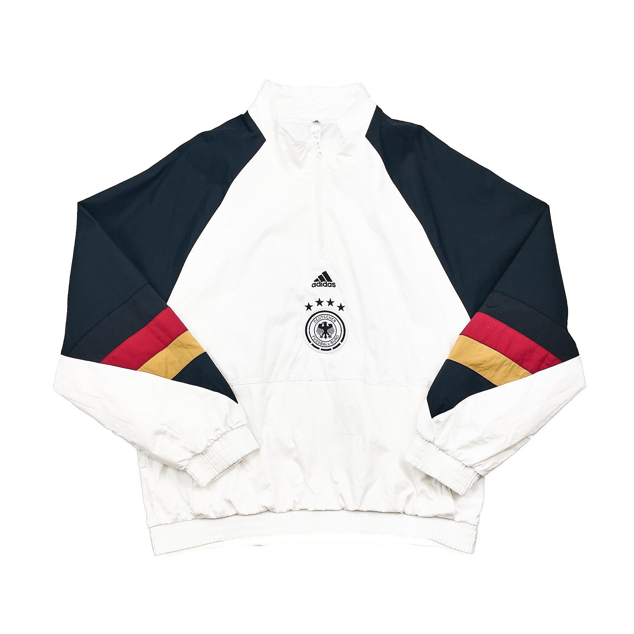 Buy 2022/23 Germany Icon 1/4 Zip Jacket (L) Adidas ~ Free worldwide shipping available ~ Authentic Vintage Football Shirts from Cult Kits