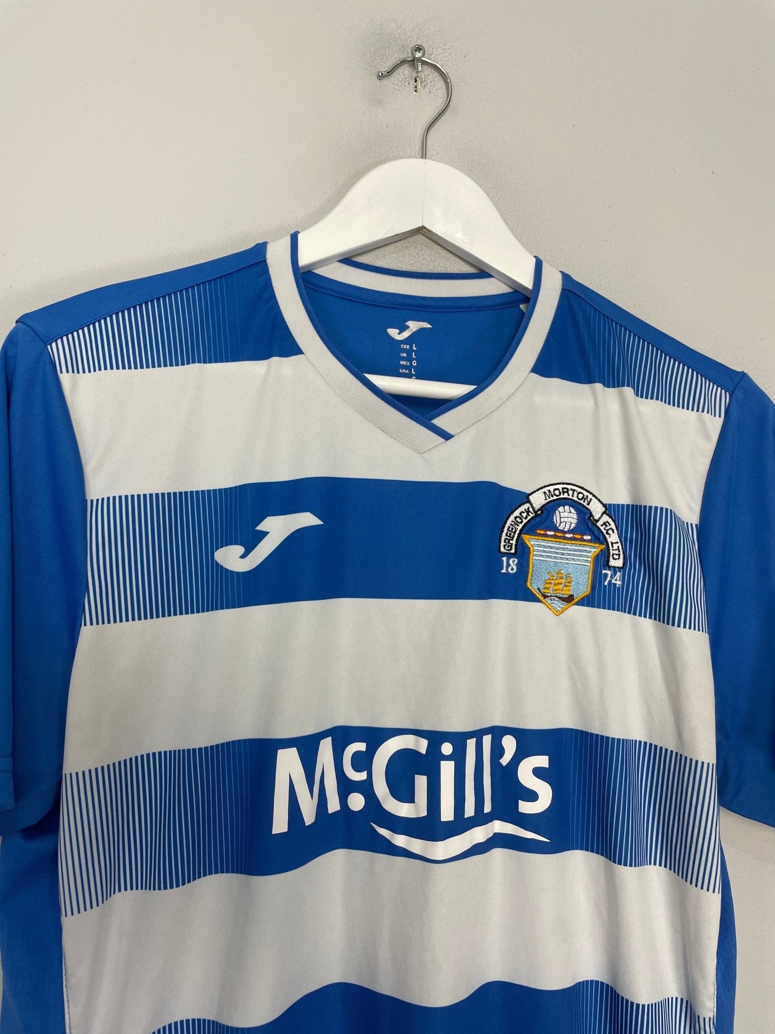 Shop 2022/23 GREENOCK MORTON HOME SHIRT (L) JOMA, classic football shirts, vintage football shirts & retro soccer jerseys at Cult Kits
