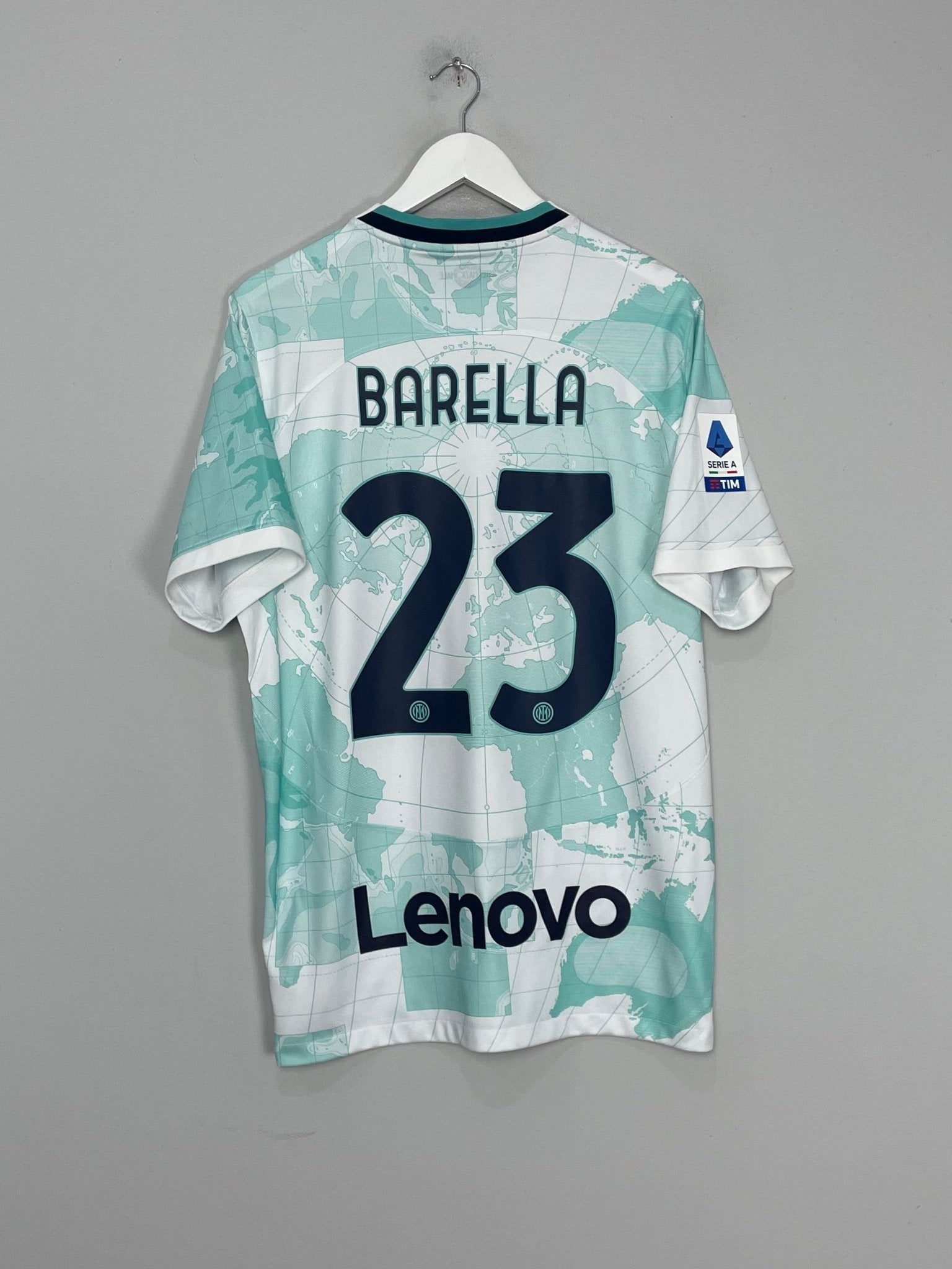 Shop 2022/23 INTER MILAN BARELLA #23 AWAY SHIRT (L) NIKE, classic football shirts, vintage football shirts & retro soccer jerseys at Cult Kits