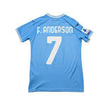 Buy 2022/23 Lazio F.Anderson 7 *Match Issue* Home Shirt (S) Mizuno ~ Free worldwide shipping ~ Authentic Vintage Football Shirts from Cult Kits