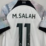 Shop 2022/23 LIVERPOOL M.SALAH #11 AWAY SHIRT (M) NIKE, classic football shirts, vintage football shirts & retro soccer jerseys at Cult Kits