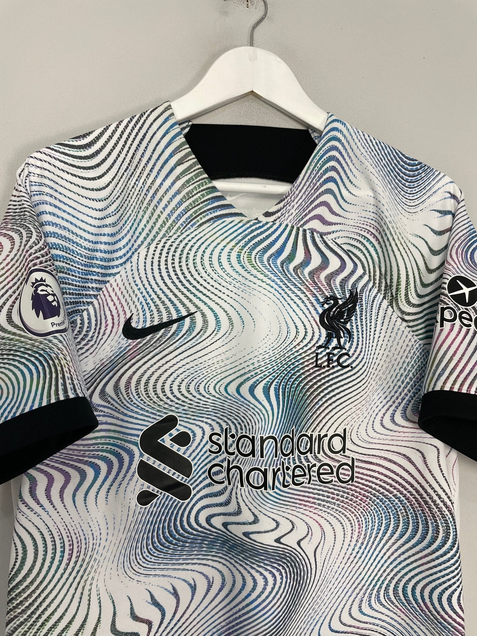Shop 2022/23 LIVERPOOL M.SALAH #11 AWAY SHIRT (M) NIKE, classic football shirts, vintage football shirts & retro soccer jerseys at Cult Kits