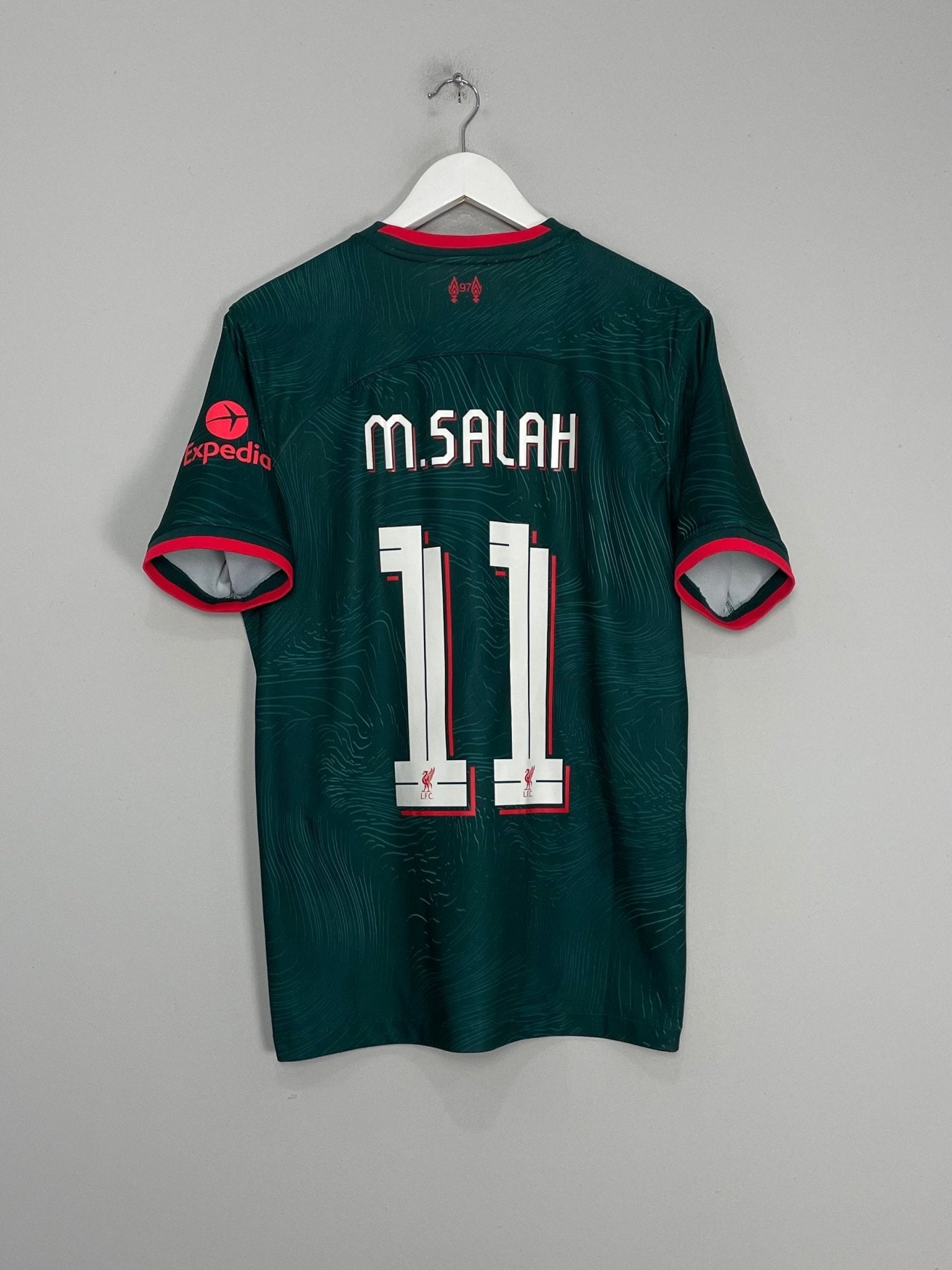 Shop 2022/23 LIVERPOOL M.SALAH #11 THIRD SHIRT (M) NIKE, classic football shirts, vintage football shirts & retro soccer jerseys at Cult Kits