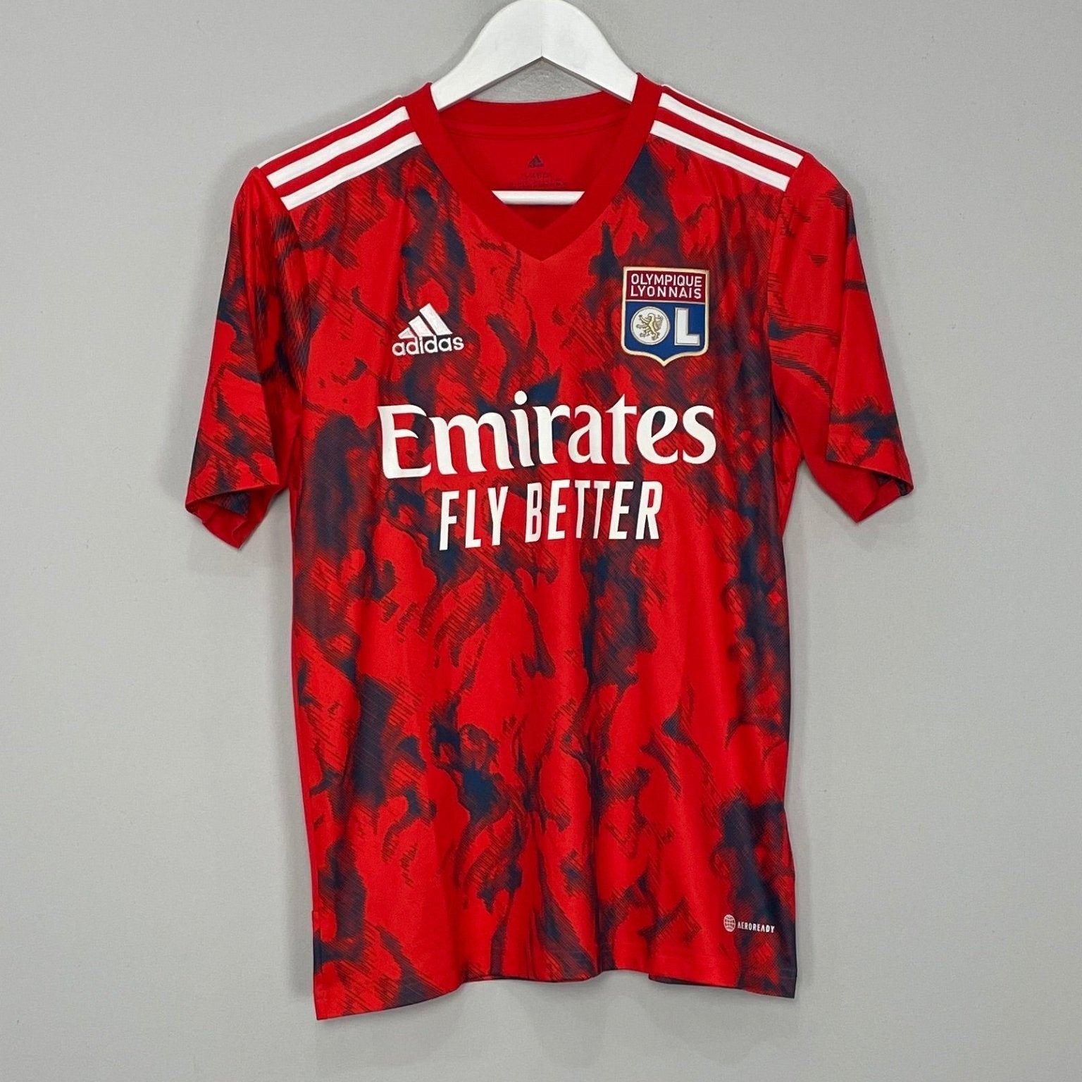 Shop 2022/23 LYON AWAY SHIRT (L.KIDS) ADIDAS, classic football shirts, vintage football shirts & retro soccer jerseys at Cult Kits