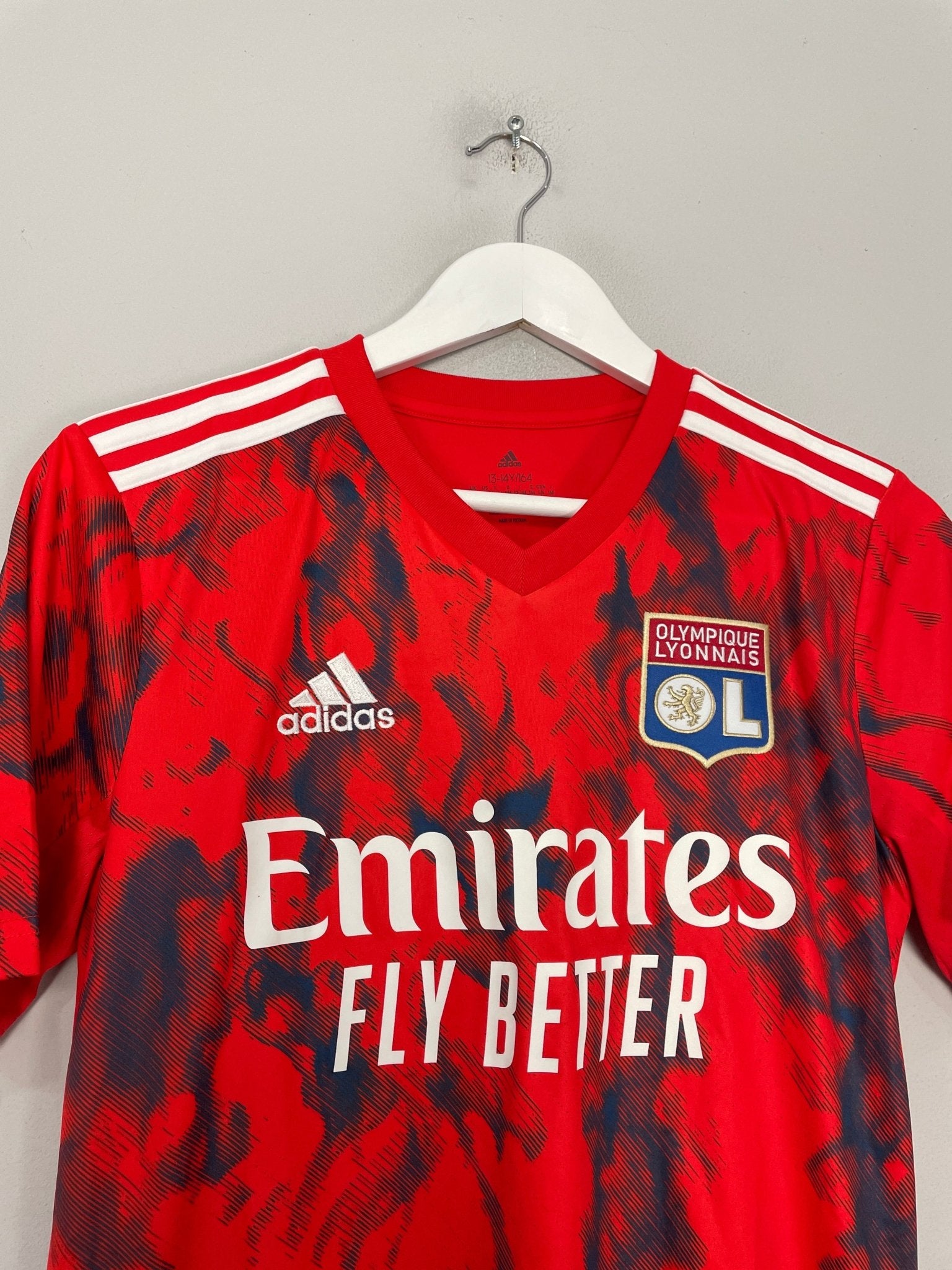 Shop 2022/23 LYON AWAY SHIRT (L.KIDS) ADIDAS, classic football shirts, vintage football shirts & retro soccer jerseys at Cult Kits