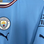Shop 2022/23 MANCHESTER CITY HAALAND #9 HOME SHIRT (L) PUMA, classic football shirts, vintage football shirts & retro soccer jerseys at Cult Kits