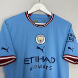 Shop 2022/23 MANCHESTER CITY HAALAND #9 HOME SHIRT (L) PUMA, classic football shirts, vintage football shirts & retro soccer jerseys at Cult Kits