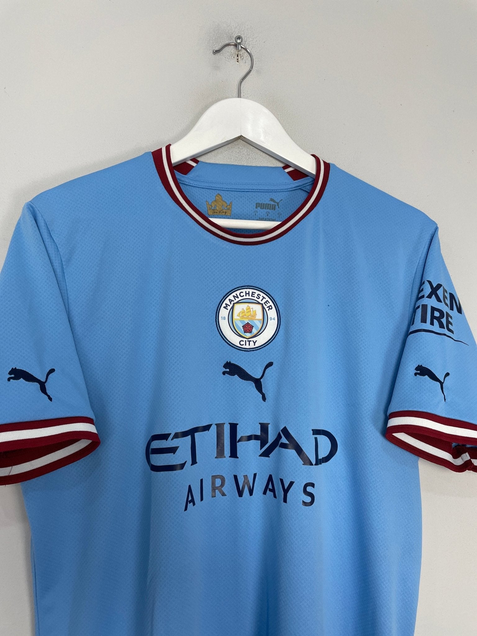 Shop 2022/23 MANCHESTER CITY HAALAND #9 HOME SHIRT (L) PUMA, classic football shirts, vintage football shirts & retro soccer jerseys at Cult Kits