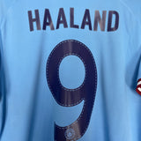 Shop 2022/23 MANCHESTER CITY HAALAND #9 HOME SHIRT (L) PUMA, classic football shirts, vintage football shirts & retro soccer jerseys at Cult Kits