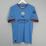 Shop 2022/23 MANCHESTER CITY HAALAND #9 HOME SHIRT (L) PUMA, classic football shirts, vintage football shirts & retro soccer jerseys at Cult Kits