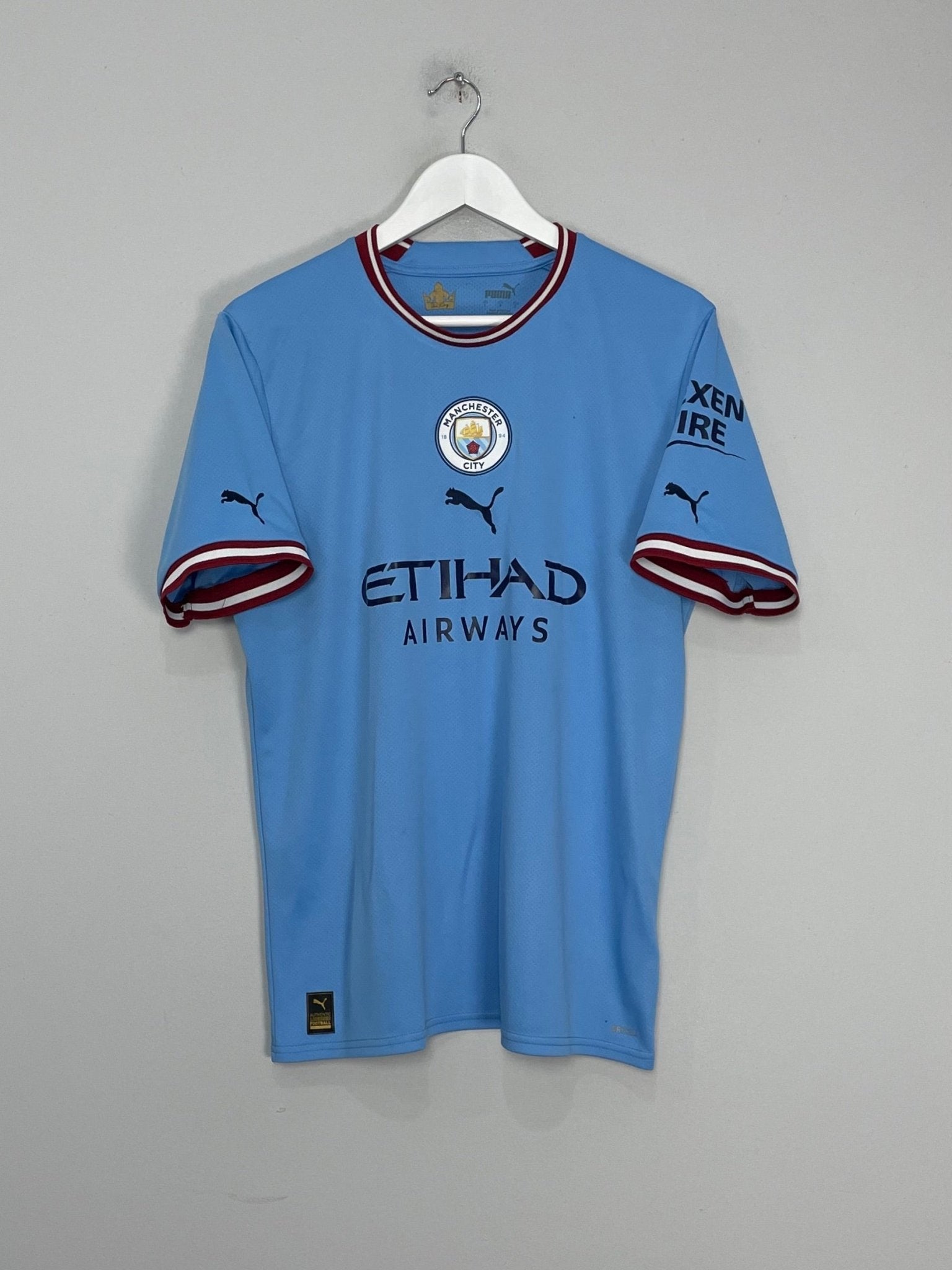 Shop 2022/23 MANCHESTER CITY HAALAND #9 HOME SHIRT (L) PUMA, classic football shirts, vintage football shirts & retro soccer jerseys at Cult Kits