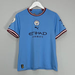 Shop 2022/23 MANCHESTER CITY HOME SHIRT (L.KIDS) PUMA, classic football shirts, vintage football shirts & retro soccer jerseys at Cult Kits