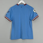 Shop 2022/23 MANCHESTER CITY HOME SHIRT (L.KIDS) PUMA, classic football shirts, vintage football shirts & retro soccer jerseys at Cult Kits