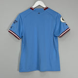 Shop 2022/23 MANCHESTER CITY HOME SHIRT (L.KIDS) PUMA, classic football shirts, vintage football shirts & retro soccer jerseys at Cult Kits