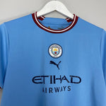 Shop 2022/23 MANCHESTER CITY HOME SHIRT (L.KIDS) PUMA, classic football shirts, vintage football shirts & retro soccer jerseys at Cult Kits