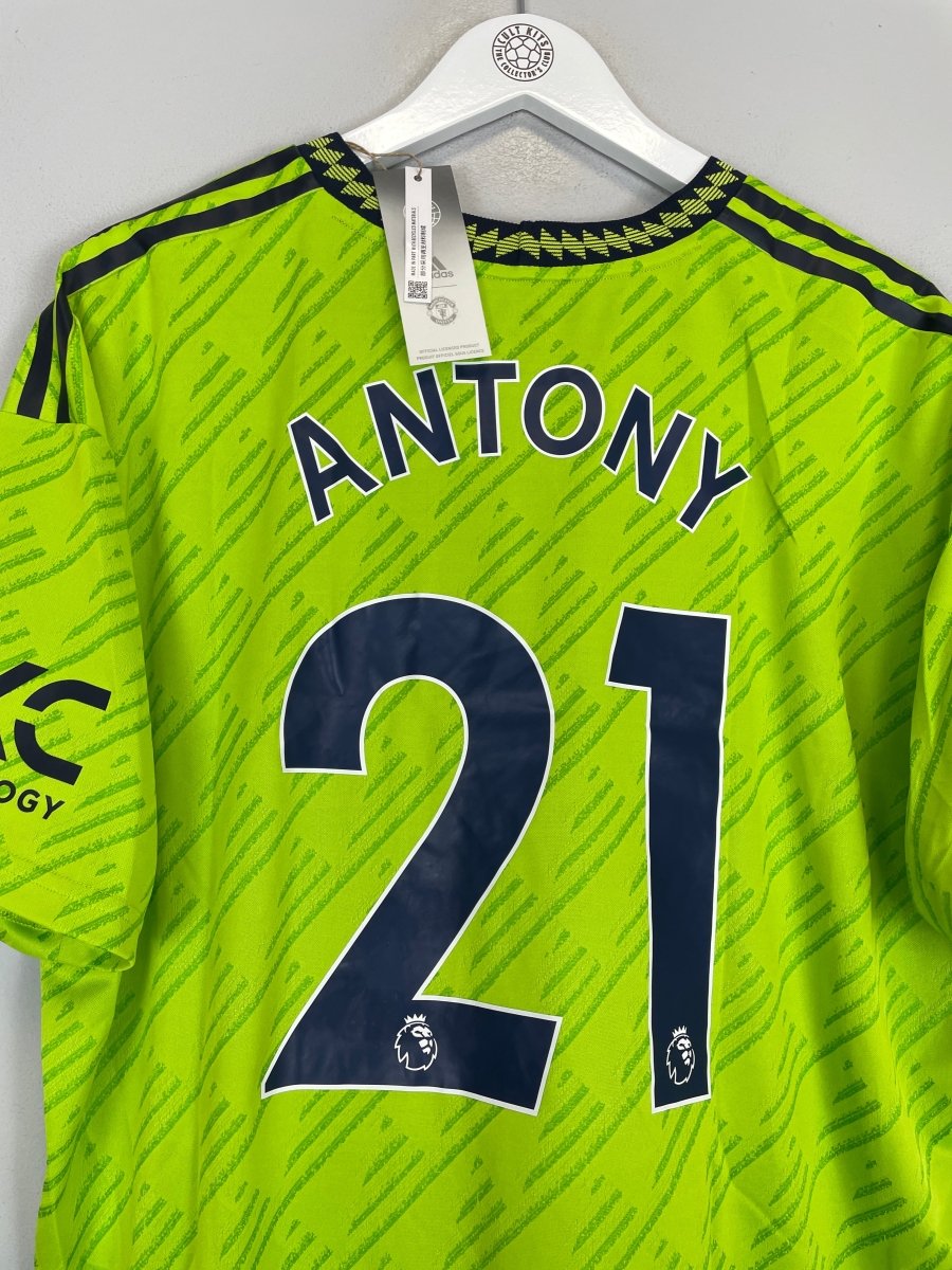 2022/23 MANCHESTER UNITED ANTONY 21 *BNWT* AUTHENTIC THIRD SHIRT (XXL) ADIDAS - Cult Kits - XXL - Buy Vintage Football Shirts, Authentic Retro Football Shirts For Sale, Classic Football Shirts & Soccer Jersey