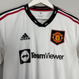 Shop 2022/23 MANCHESTER UNITED AWAY SHIRT (M) ADIDAS, classic football shirts, vintage football shirts & retro soccer jerseys at Cult Kits