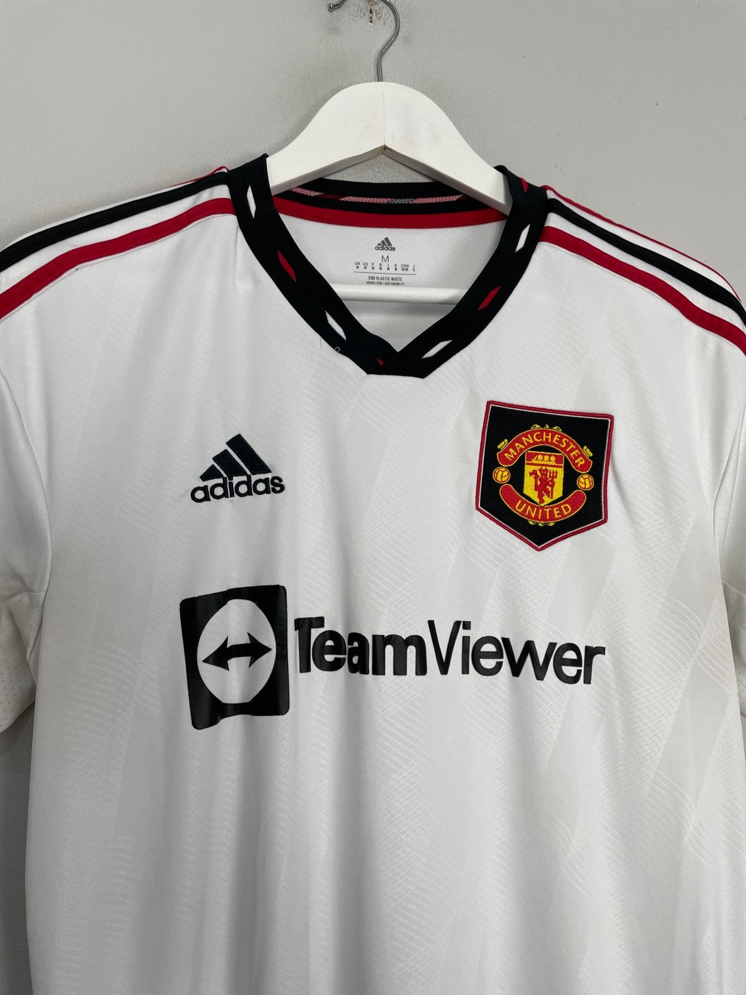 Shop 2022/23 MANCHESTER UNITED AWAY SHIRT (M) ADIDAS, classic football shirts, vintage football shirts & retro soccer jerseys at Cult Kits