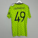 Shop 2022/23 MANCHESTER UNITED GARNACHO #40 *BNWT* THIRD SHIRT (L) ADIDAS, classic football shirts, vintage football shirts & retro soccer jerseys at Cult Kits