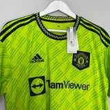 Shop 2022/23 MANCHESTER UNITED GARNACHO #40 *BNWT* THIRD SHIRT (L) ADIDAS, classic football shirts, vintage football shirts & retro soccer jerseys at Cult Kits