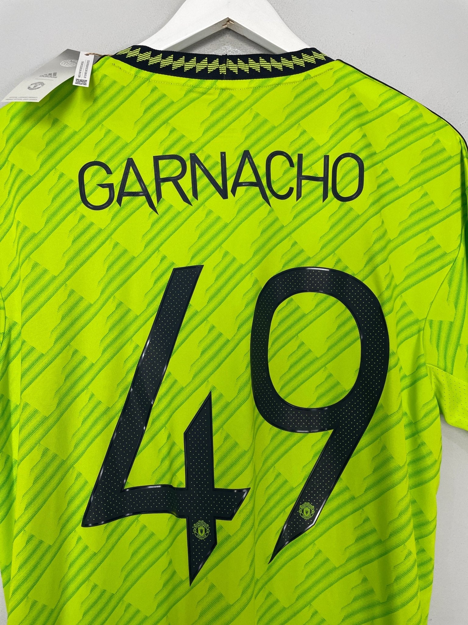Shop 2022/23 MANCHESTER UNITED GARNACHO #40 *BNWT* THIRD SHIRT (L) ADIDAS, classic football shirts, vintage football shirts & retro soccer jerseys at Cult Kits