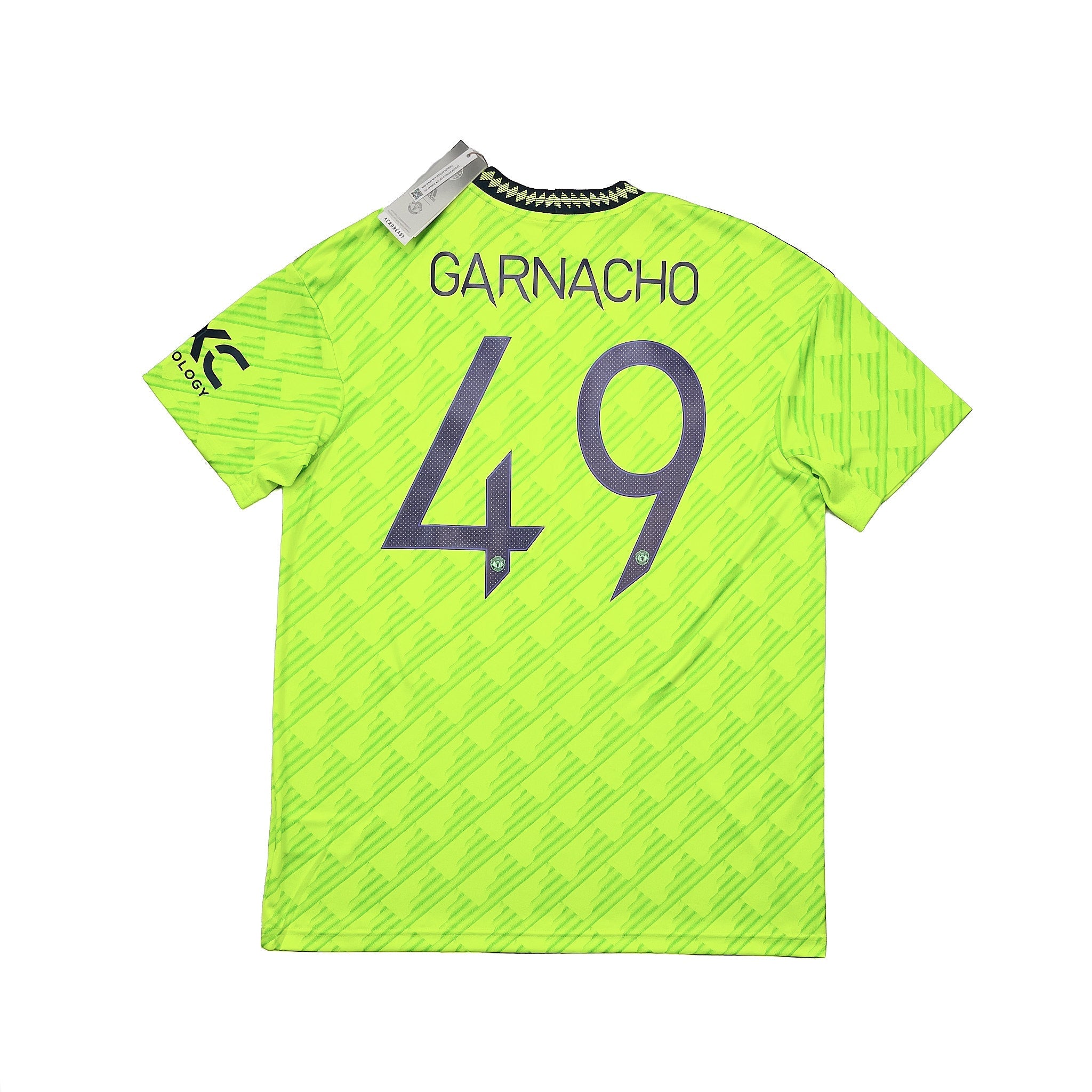 Buy 2022/23 Manchester United Garnacho 49 *BNWT* Third Shirt (Multiple Sizes) Adidas ~ Free worldwide shipping ~ Authentic Vintage Football Shirts from Cult Kits