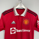 Shop 2022/23 MANCHESTER UNITED HOME SHIRT (S) ADIDAS, classic football shirts, vintage football shirts & retro soccer jerseys at Cult Kits