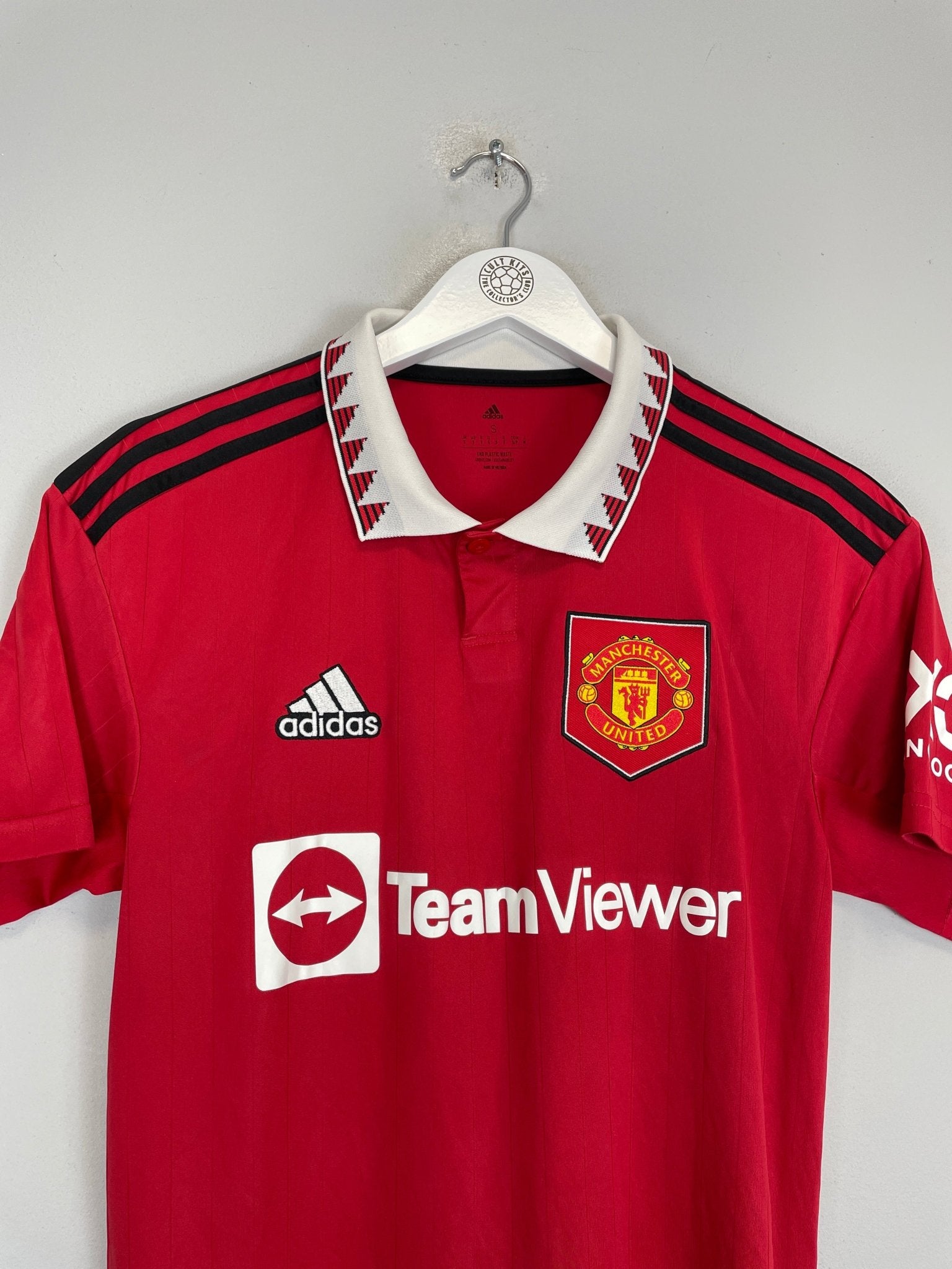 Shop 2022/23 MANCHESTER UNITED HOME SHIRT (S) ADIDAS, classic football shirts, vintage football shirts & retro soccer jerseys at Cult Kits