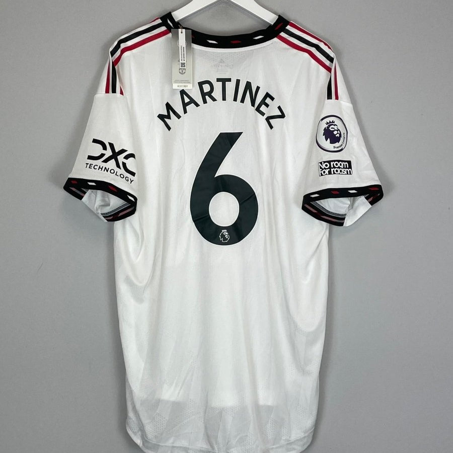 2022/23 MANCHESTER UNITED MARTINEZ 6 *BNWT* AUTHENTIC AWAY SHIRT (XXL) ADIDAS - Cult Kits - XXL - Buy Vintage Football Shirts, Authentic Retro Football Shirts For Sale, Classic Football Shirts & Soccer Jersey