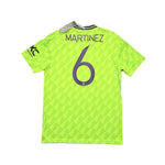 Buy 2022/23 Manchester United Martinez 6 *BNWT* Third Shirt (Multiple Sizes) Adidas ~ Free worldwide shipping ~ Authentic Vintage Football Shirts from Cult Kits