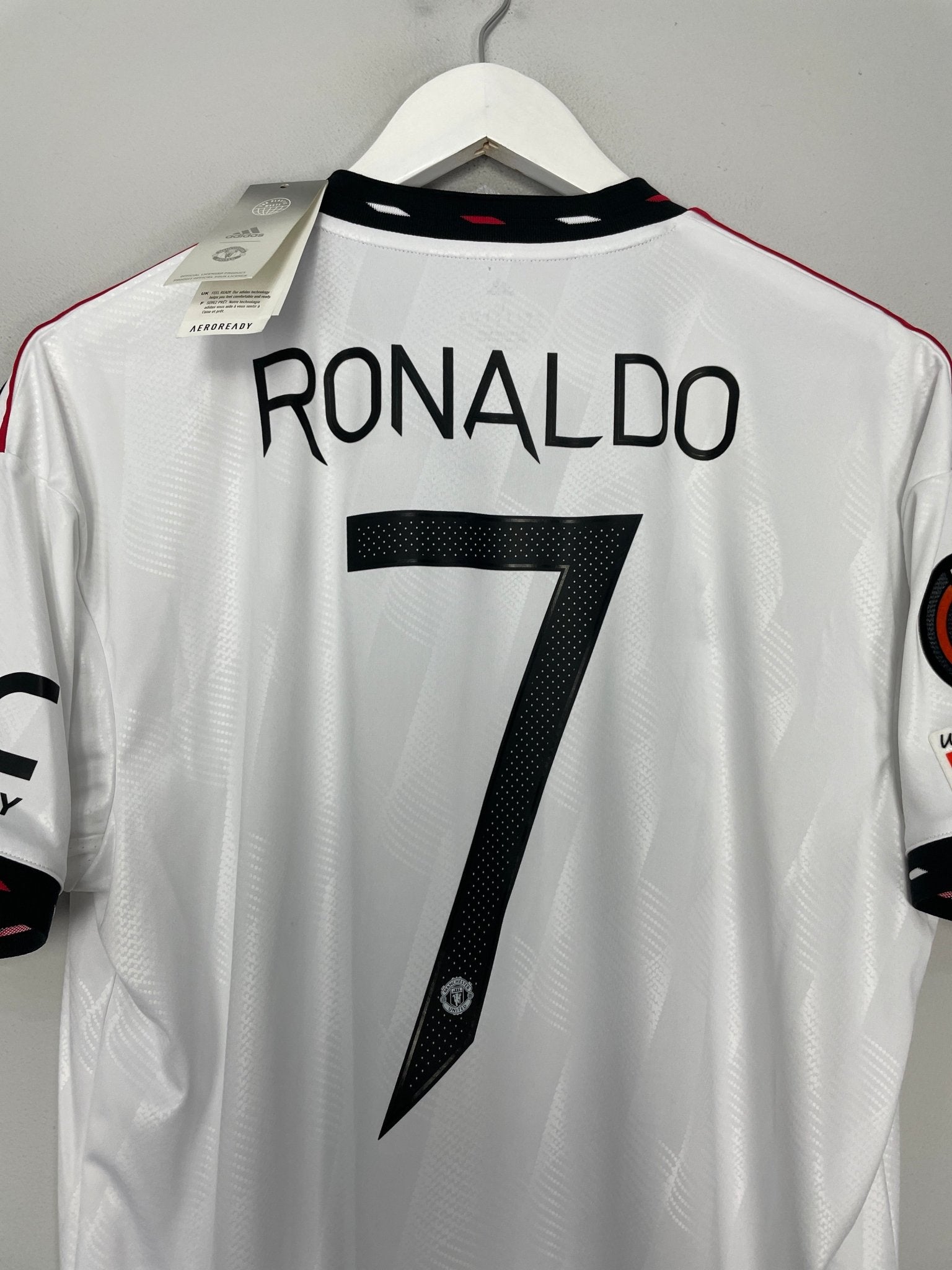 Shop 2022/23 MANCHESTER UNITED RONALDO #7 *BNWT* E/L AWAY SHIRT (L) ADIDAS, classic football shirts, vintage football shirts & retro soccer jerseys at Cult Kits