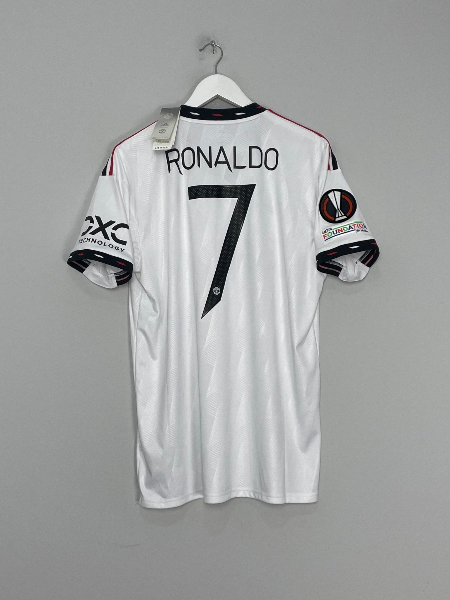 Shop 2022/23 MANCHESTER UNITED RONALDO #7 *BNWT* E/L AWAY SHIRT (L) ADIDAS, classic football shirts, vintage football shirts & retro soccer jerseys at Cult Kits