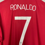 Shop 2022/23 MANCHESTER UNITED RONALDO #7 HOME SHIRT (XL) ADIDAS, classic football shirts, vintage football shirts & retro soccer jerseys at Cult Kits