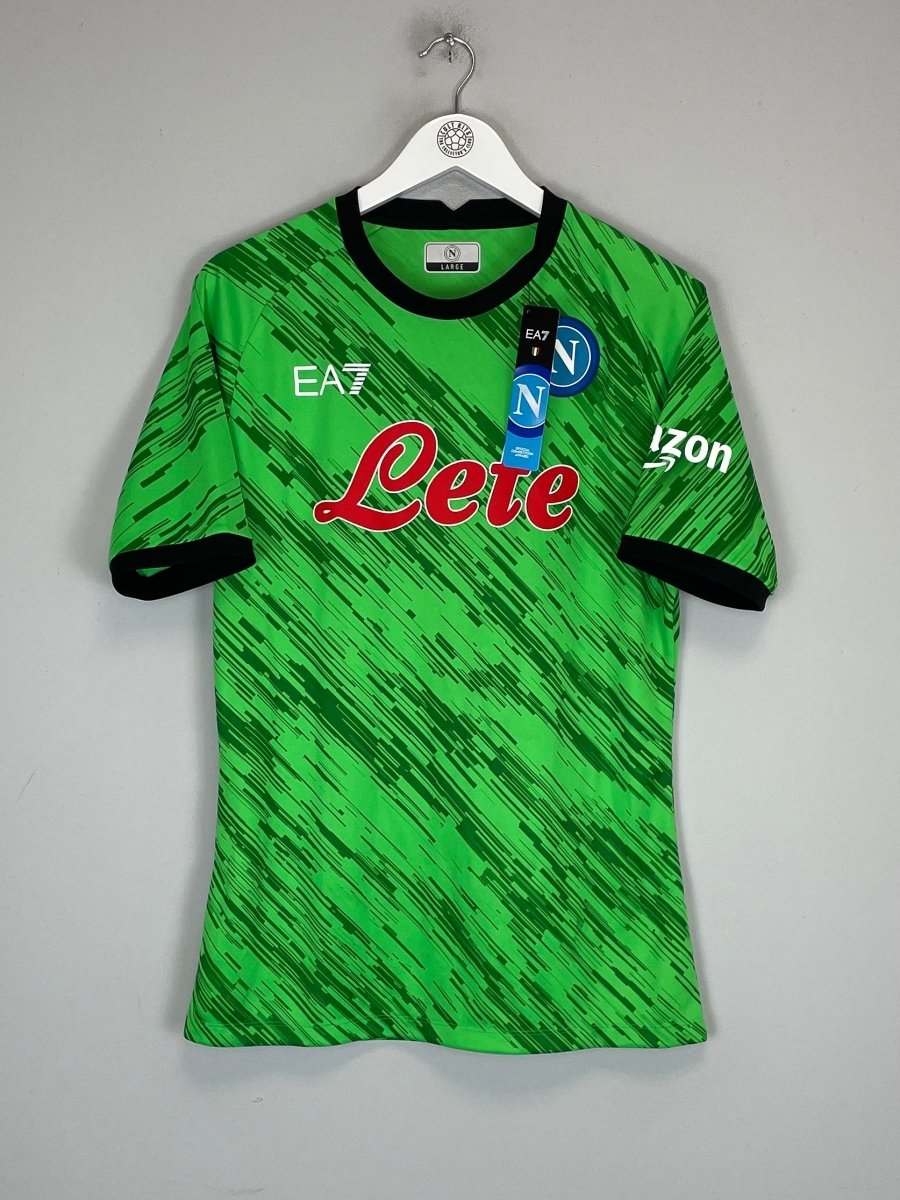 2022/23 NAPOLI *BNWT* GK SHIRT (L) EA7 - Cult Kits - Large - Buy Vintage Football Shirts, Authentic Retro Football Shirts For Sale, Classic Football Shirts & Soccer Jersey